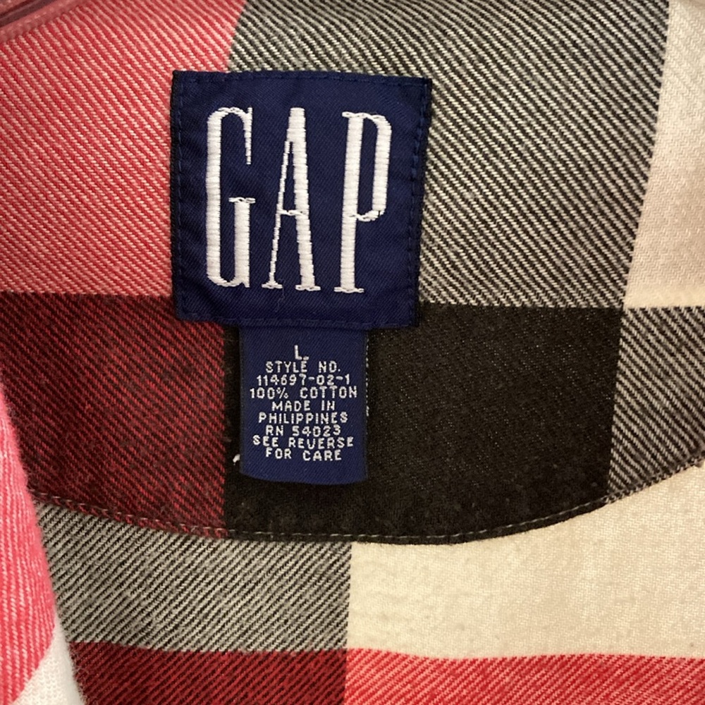 Gap Checkered Robe Large Exc - image 6